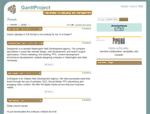 Tablet Screenshot of forum.ganttproject.biz